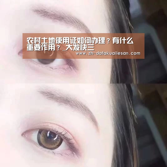 农村土地使用证如何办理?有什么重要作用?_大发快三(图2) 大发快三